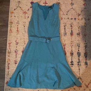 Blue work dress from White House Black Market.
